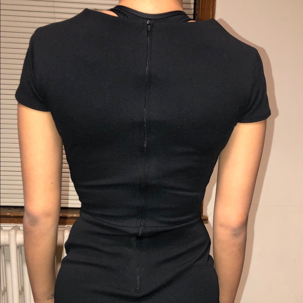 Black mini dress